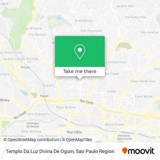 Templo Da Luz Divina De Ogum map