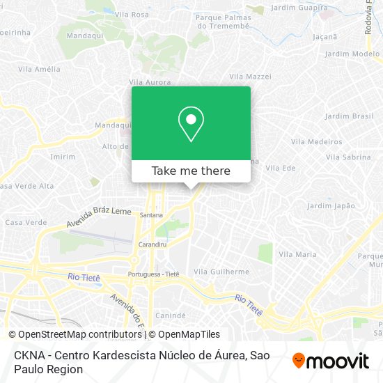 CKNA - Centro Kardescista Núcleo de Áurea map