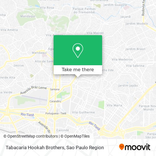 Tabacaria Hookah Brothers map