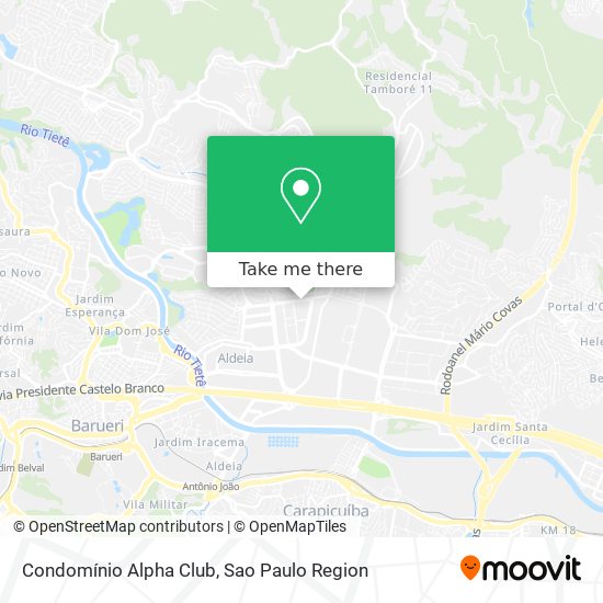 Condomínio Alpha Club map