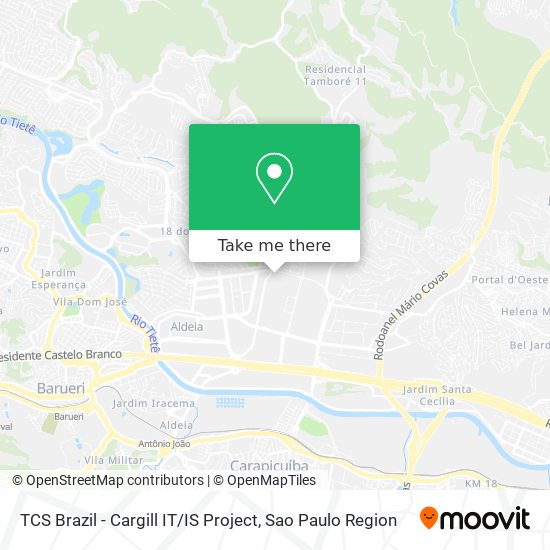 Mapa TCS Brazil - Cargill IT / IS Project