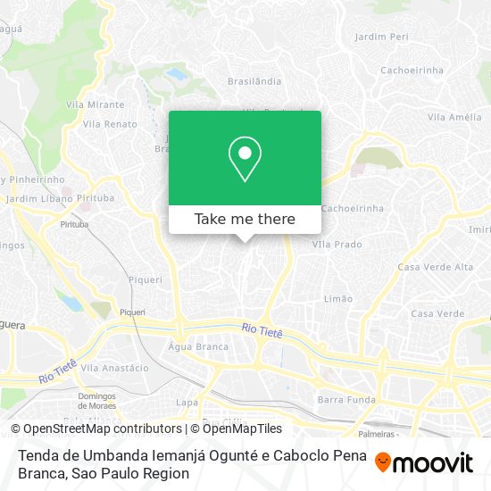 Tenda de Umbanda Iemanjá Ogunté e Caboclo Pena Branca map