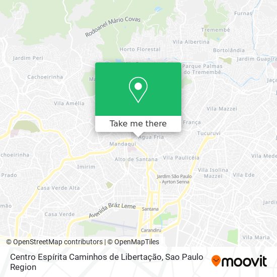 Centro Espírita Caminhos de Libertação map