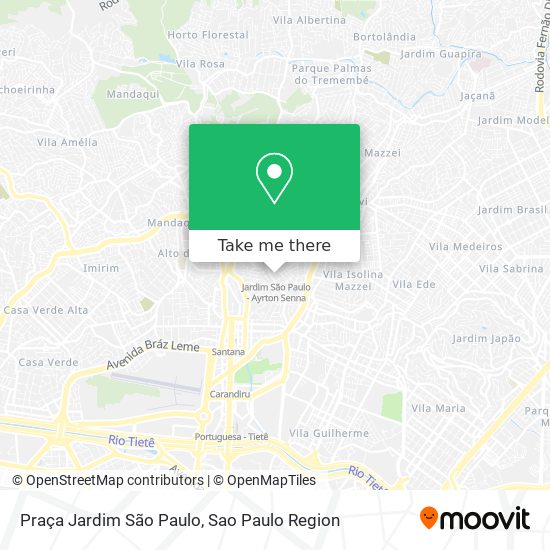 Mapa Praça Jardim São Paulo