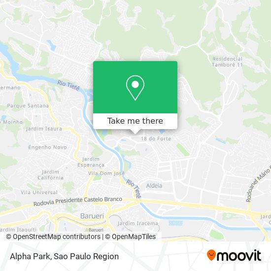 Alpha Park map