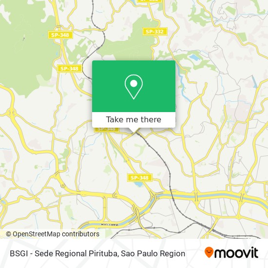 BSGI - Sede Regional Pirituba map