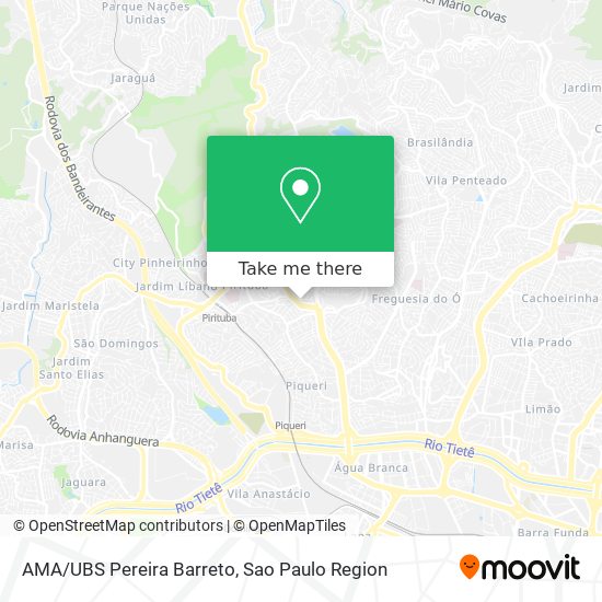 Mapa AMA/UBS Pereira Barreto