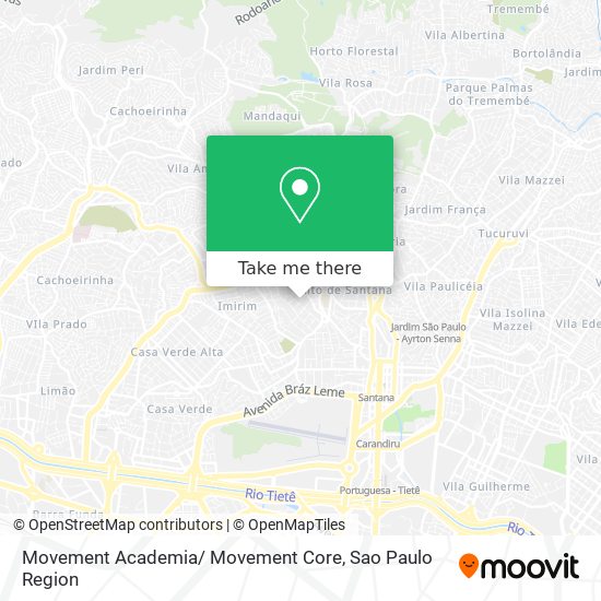 Mapa Movement Academia/ Movement Core