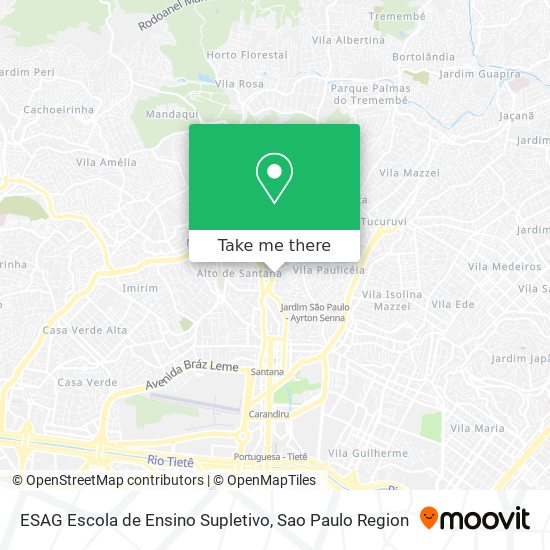 Mapa ESAG Escola de Ensino Supletivo