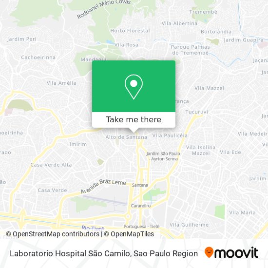Laboratorio Hospital São Camilo map