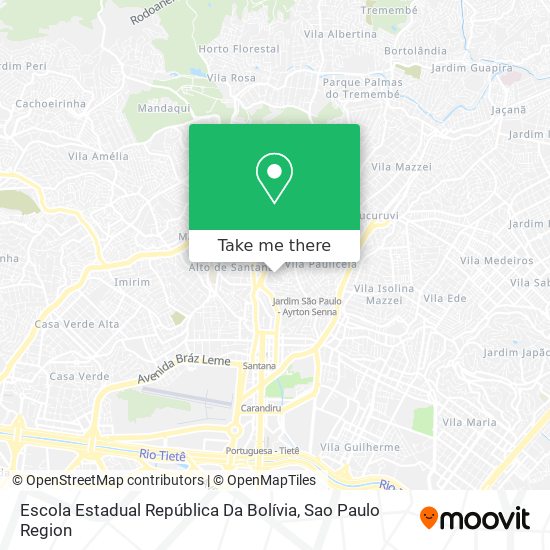 Mapa Escola Estadual República Da Bolívia