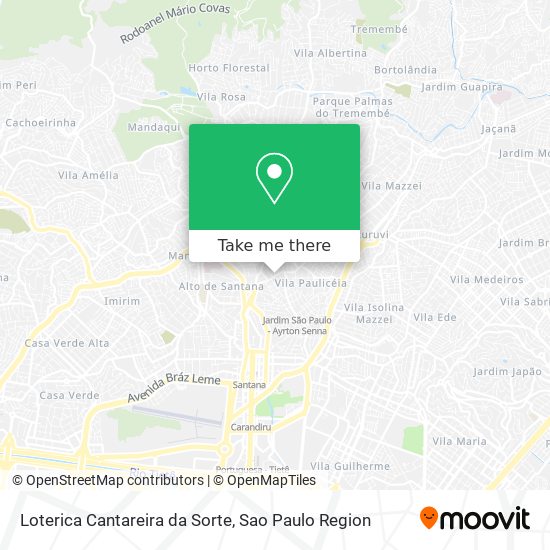 Loterica Cantareira da Sorte map