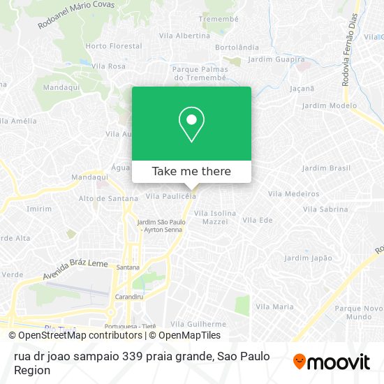 rua dr joao sampaio 339 praia grande map