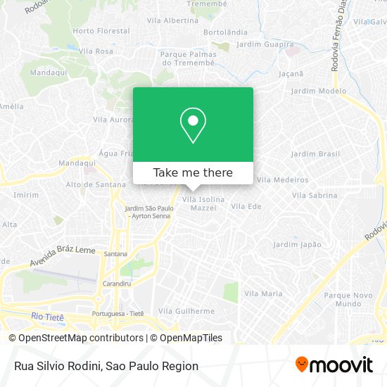 Rua Silvio Rodini map