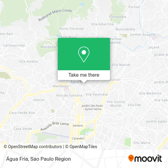 Água Fria map