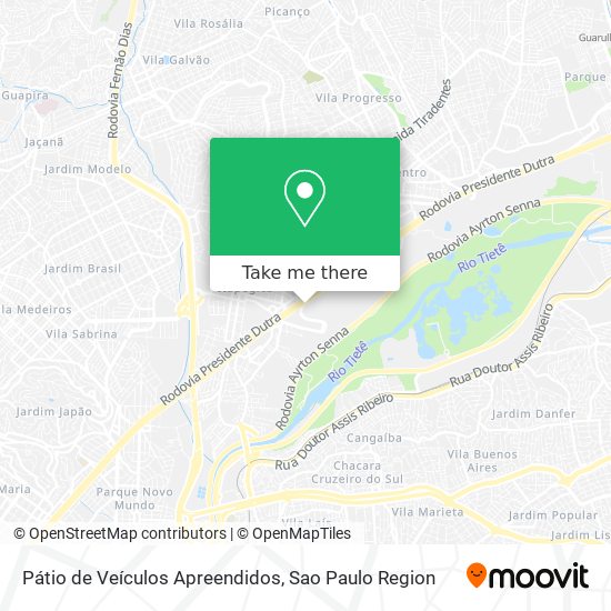 Pátio de Veículos Apreendidos map