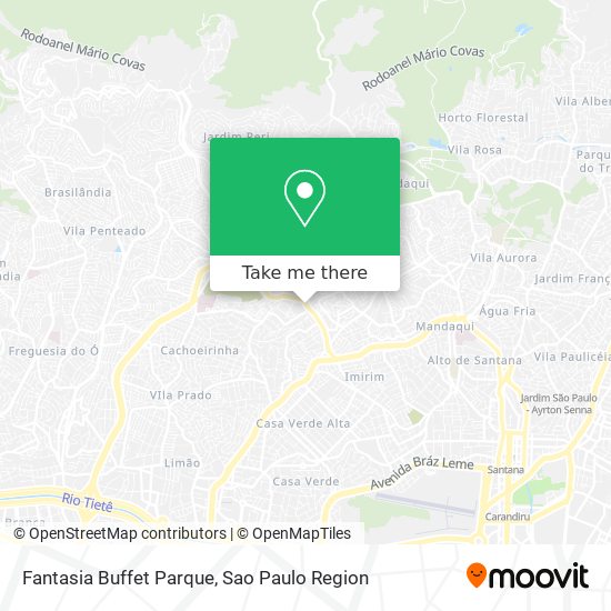 Mapa Fantasia Buffet Parque