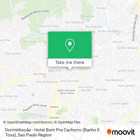 Mapa Dorminhocão - Hotel Bom Pra Cachorro (Banho E Tosa)