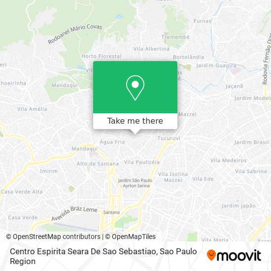 Mapa Centro Espirita Seara De Sao Sebastiao
