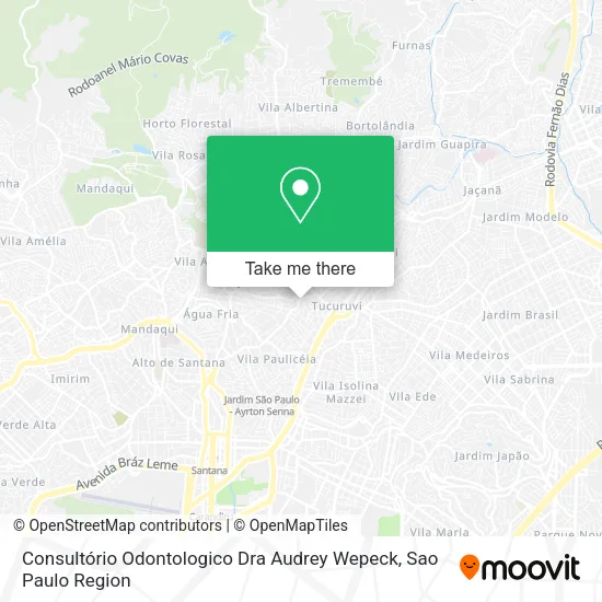 Consultório Odontologico Dra Audrey Wepeck map
