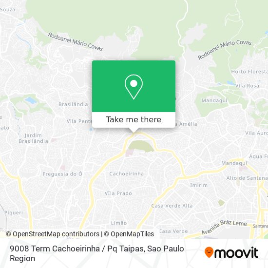 9008 Term Cachoeirinha / Pq Taipas map
