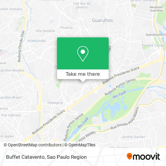 Buffet Catavento map