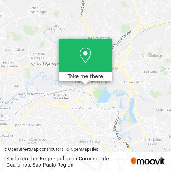 Sindicato dos Empregados no Comércio de Guarulhos map