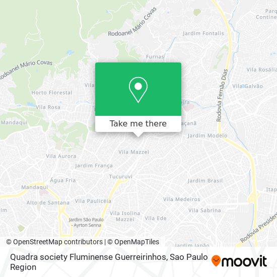 Quadra society Fluminense Guerreirinhos map