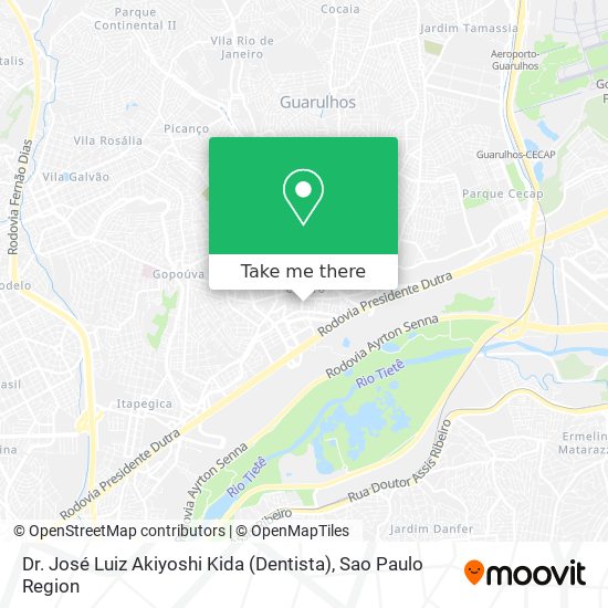 Dr. José Luiz Akiyoshi Kida (Dentista) map