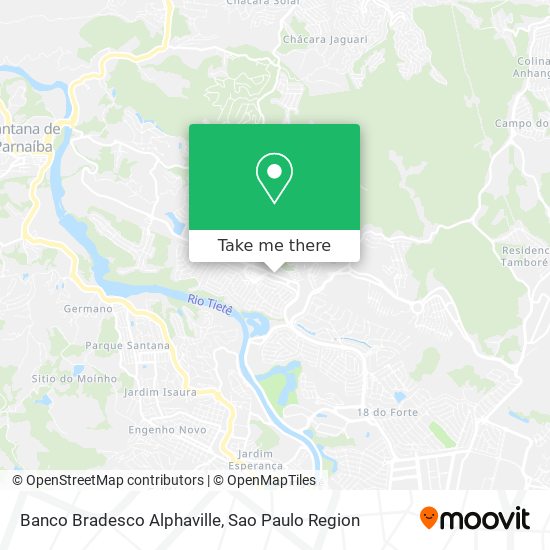 Mapa Banco Bradesco Alphaville