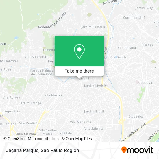 Jaçanã Parque map