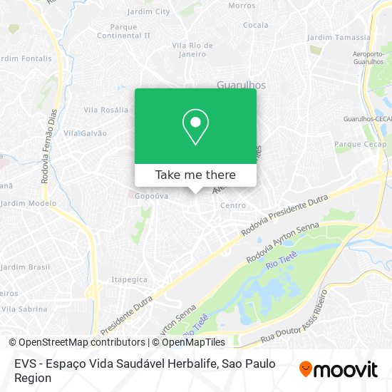 EVS - Espaço Vida Saudável Herbalife map