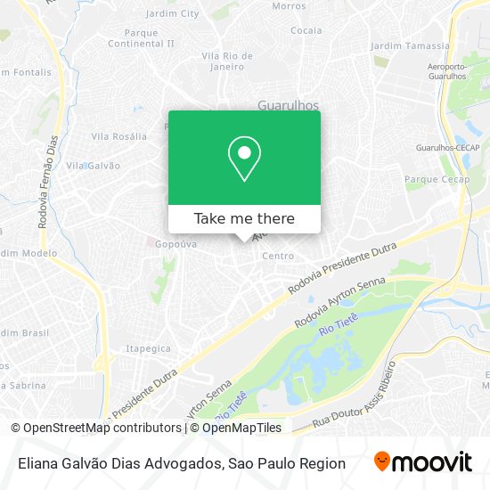 Mapa Eliana Galvão Dias Advogados