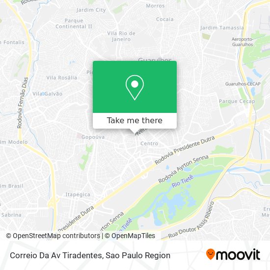 Correio Da Av Tiradentes map