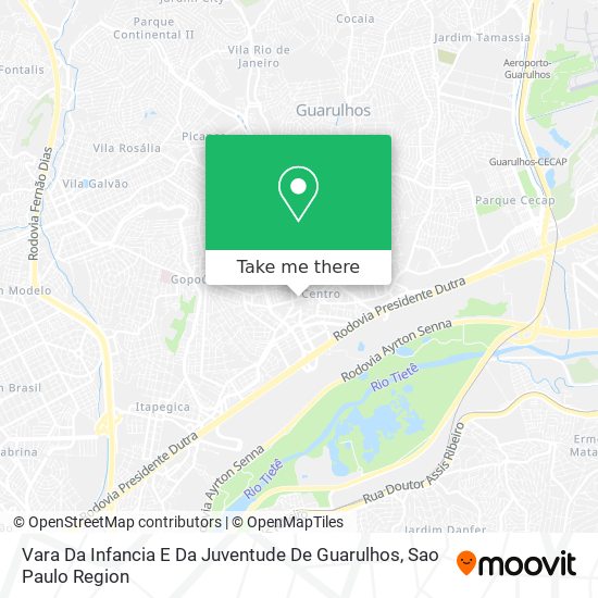 Vara Da Infancia E Da Juventude De Guarulhos map