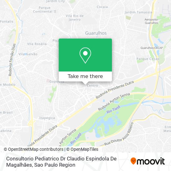Consultorio Pediatrico Dr Claudio Espindola De Magalhães map