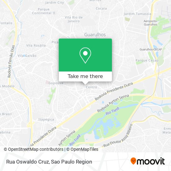 Rua  Oswaldo Cruz map