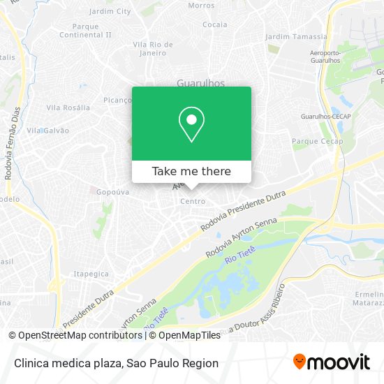 Clinica medica plaza map