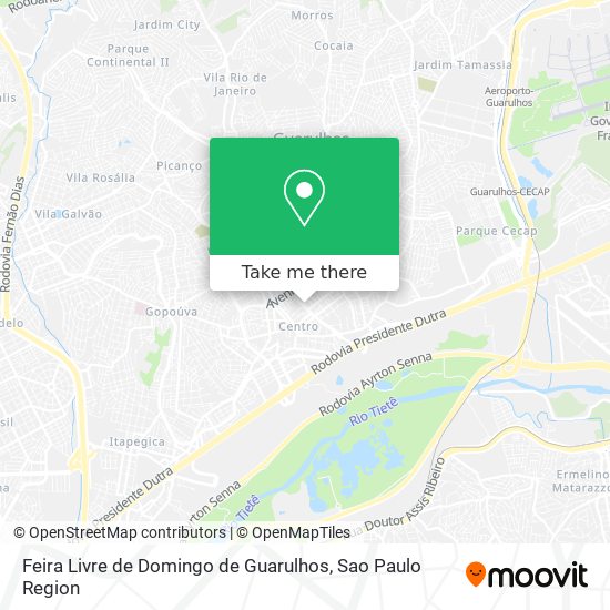 Feira Livre de Domingo de Guarulhos map