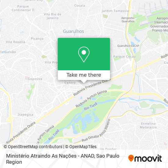 Ministério Atraindo As Nações - ANAD map