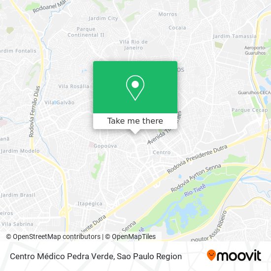 Centro Médico Pedra Verde map