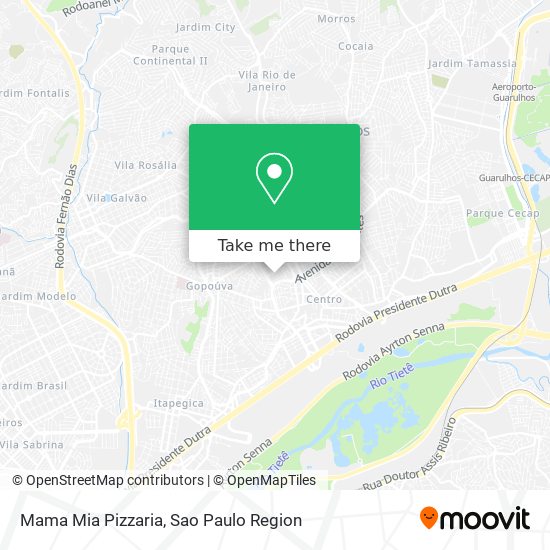 Mapa Mama Mia Pizzaria