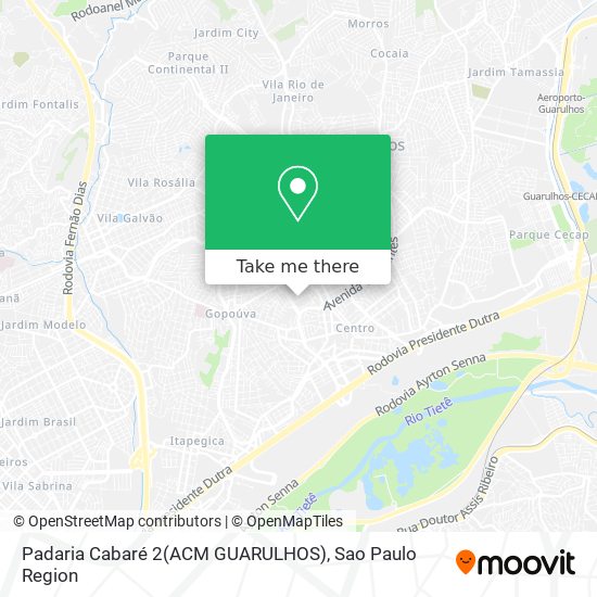 Padaria Cabaré 2(ACM GUARULHOS) map