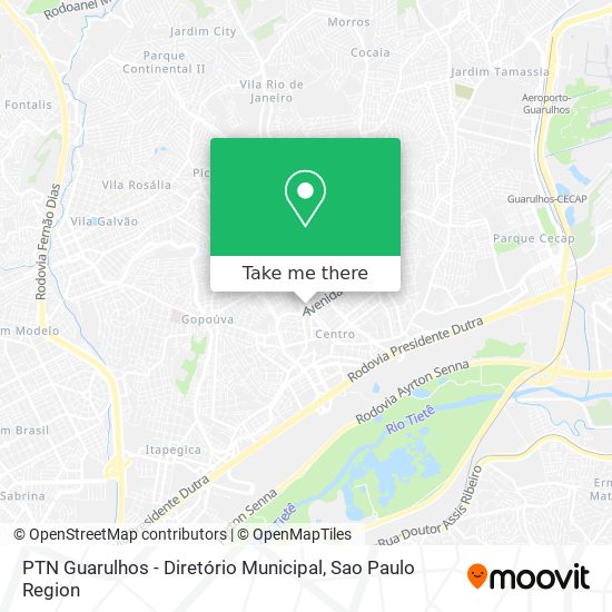 PTN Guarulhos - Diretório Municipal map