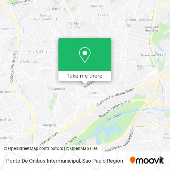 Ponto De Onibus Intermunicipal map