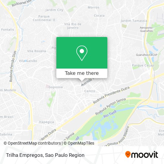 Trilha Empregos map