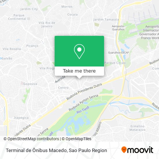 Terminal de Ônibus Macedo map