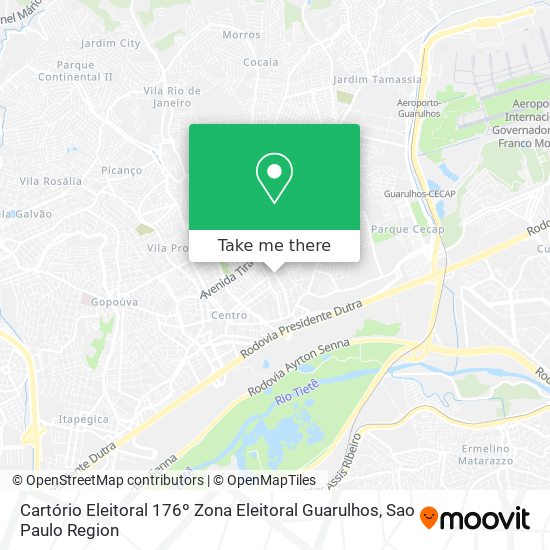 Cartório Eleitoral 176º Zona Eleitoral Guarulhos map