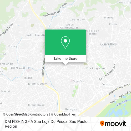 Mapa DM FISHING - A Sua Loja De Pesca