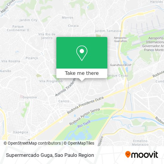 Supermercado Guga map